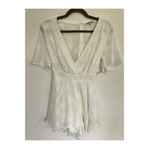 NWT Charlotte Russe Romper with Tie